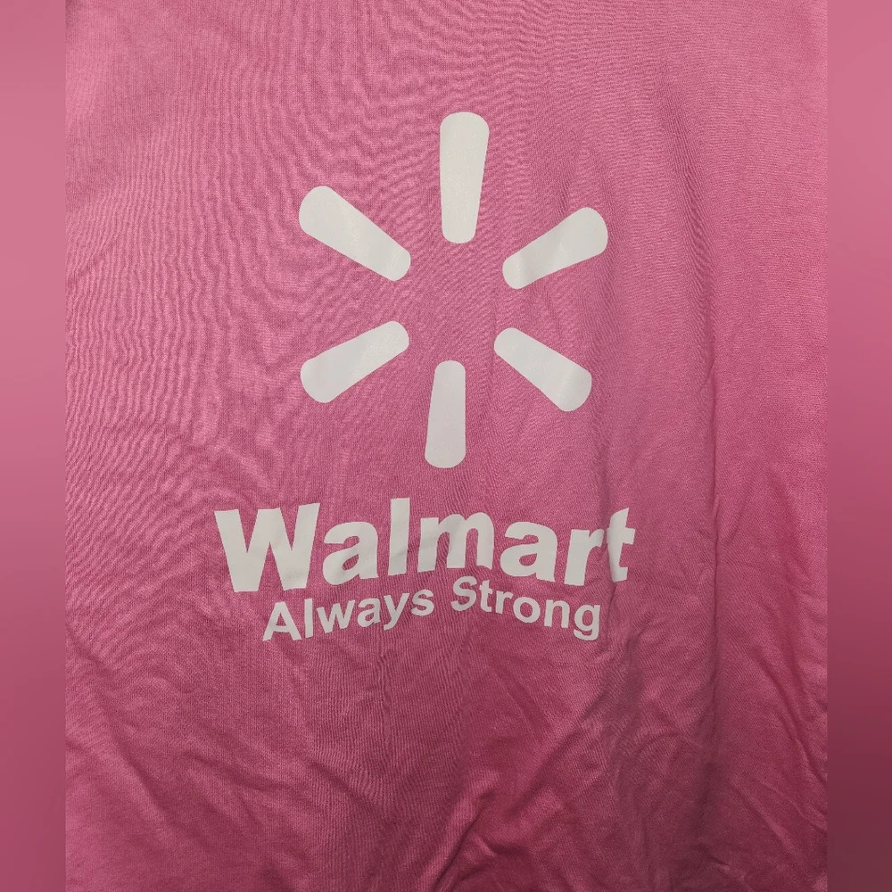Walmart Pink Breast Cancer Awareness Employee Shirt 2x unisex men women - Picture 4 of 6